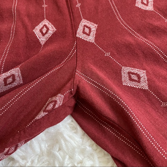 Maroon and cream patterned jumpsuit - Picture 14 of 16